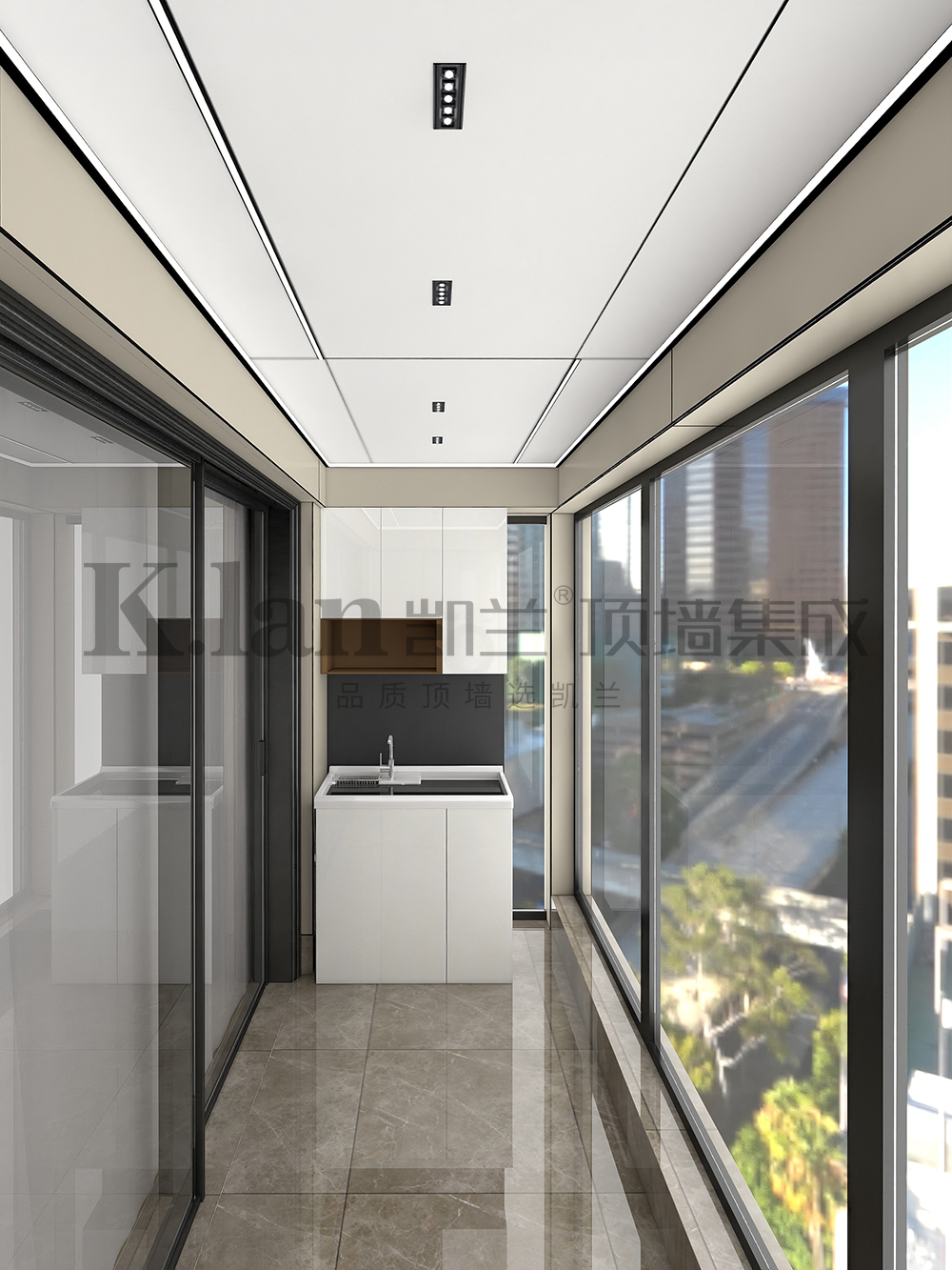 凱蘭集成吊頂鋁蜂窩大板鋁墻板